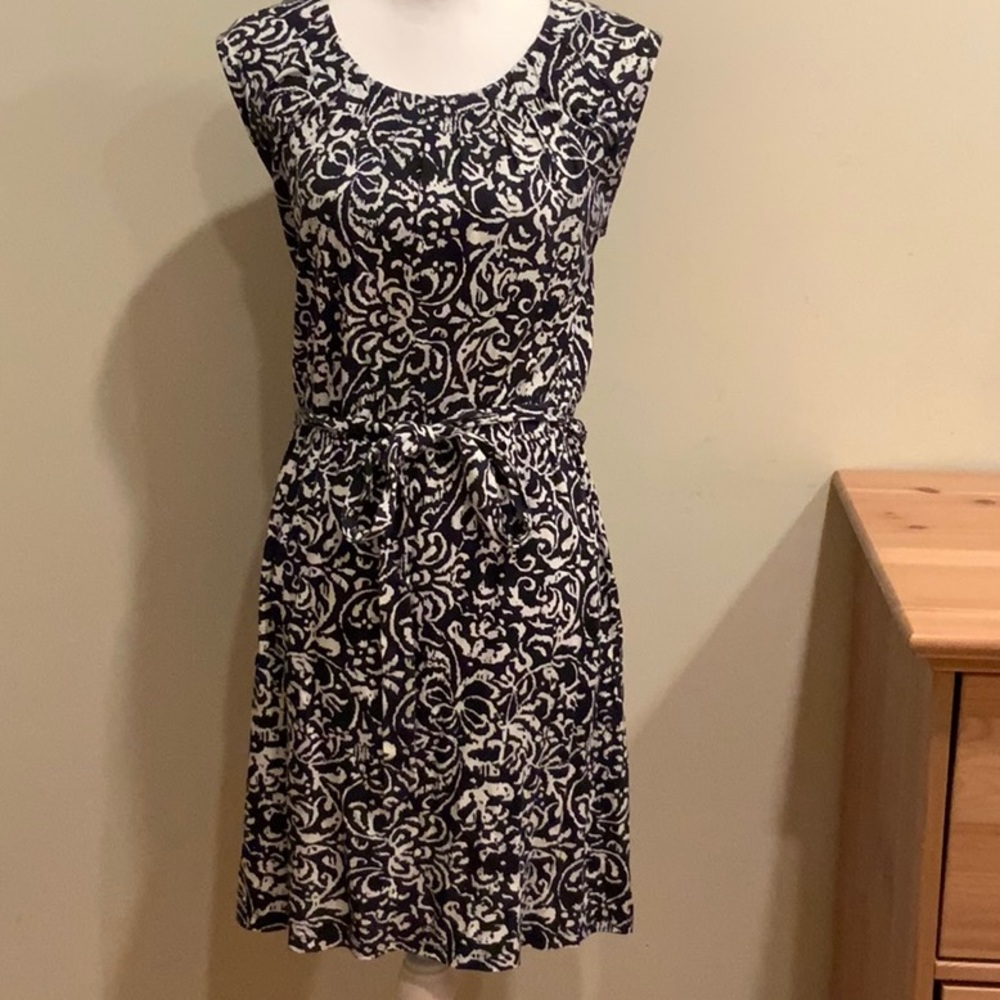 Ann Taylor Loft Black/White Dress XS